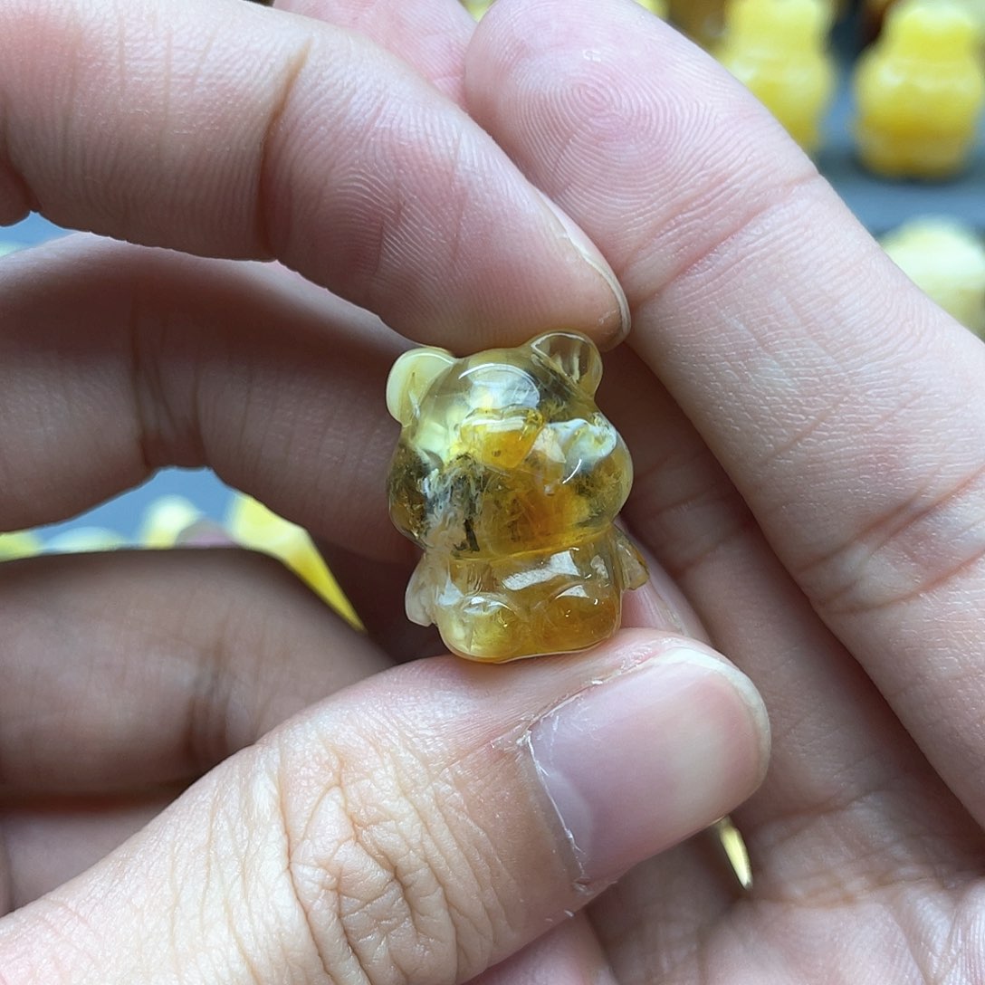 琥珀裸石未镶嵌蜜蜡