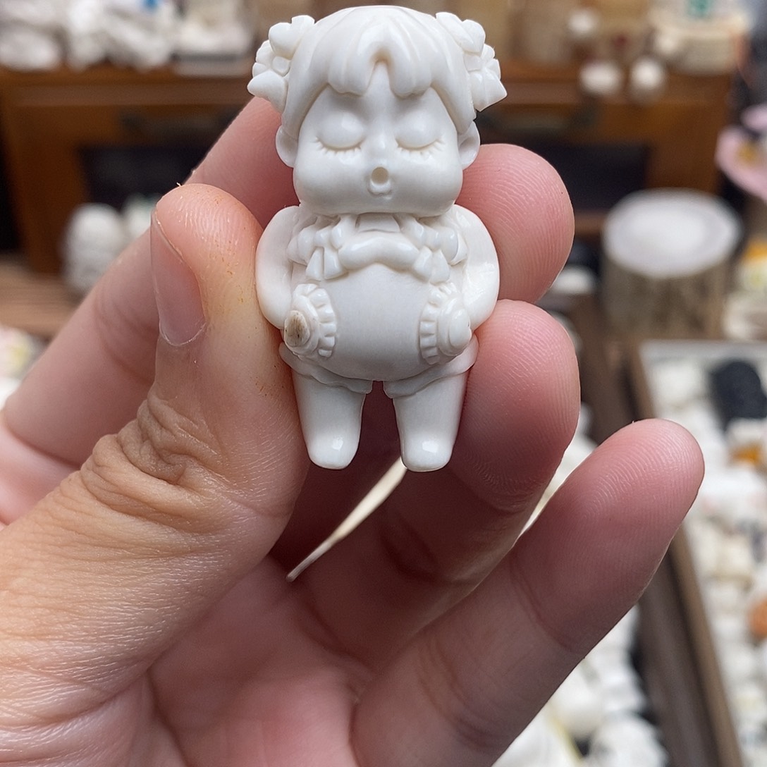 鹿骨把件c32鹿角闺蜜