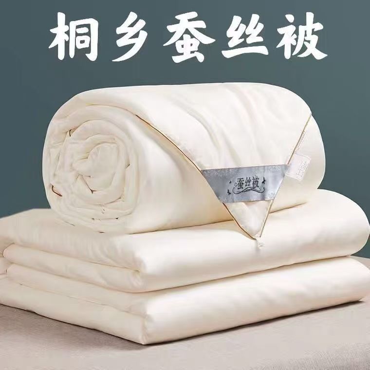 正宗高档纯手工蚕丝被100桑蚕丝加厚保暖秋冬被二合一被子母被芯