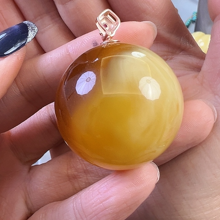 蜜蜡颈饰未镶嵌蜜蜡