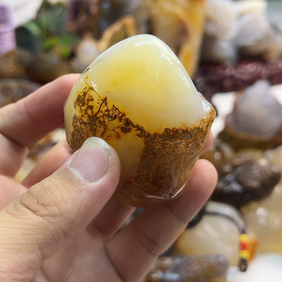 玛瑙/玉髓未镶嵌吊坠(不含链)