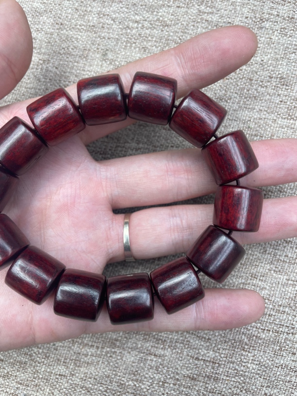 沉香木串文玩老料 52号