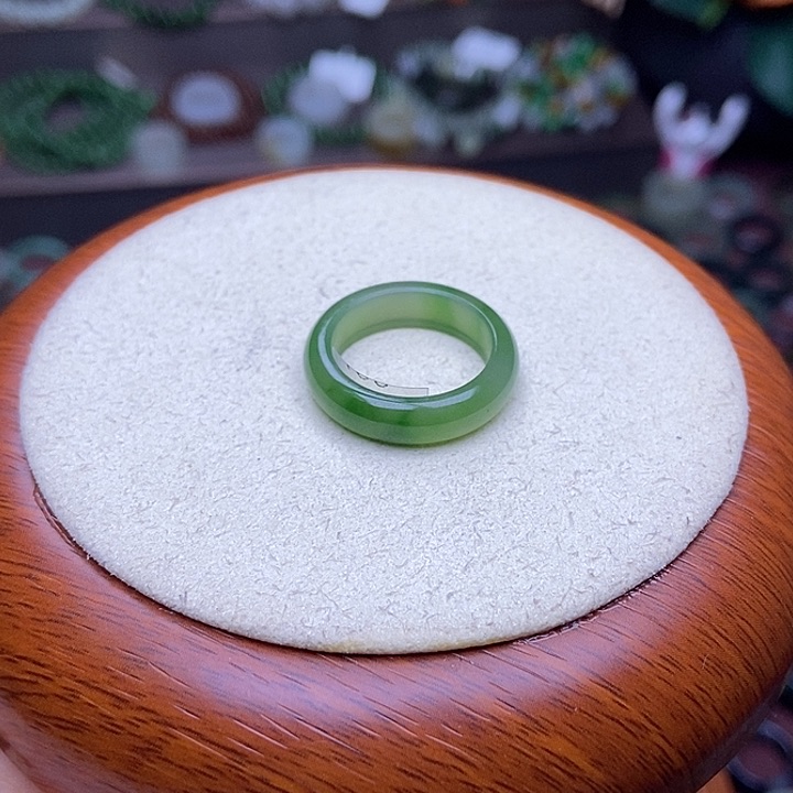 和田玉戒指未镶嵌16.7长安