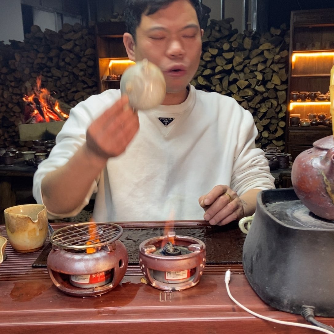 紫砂柴烧白泥西施壶