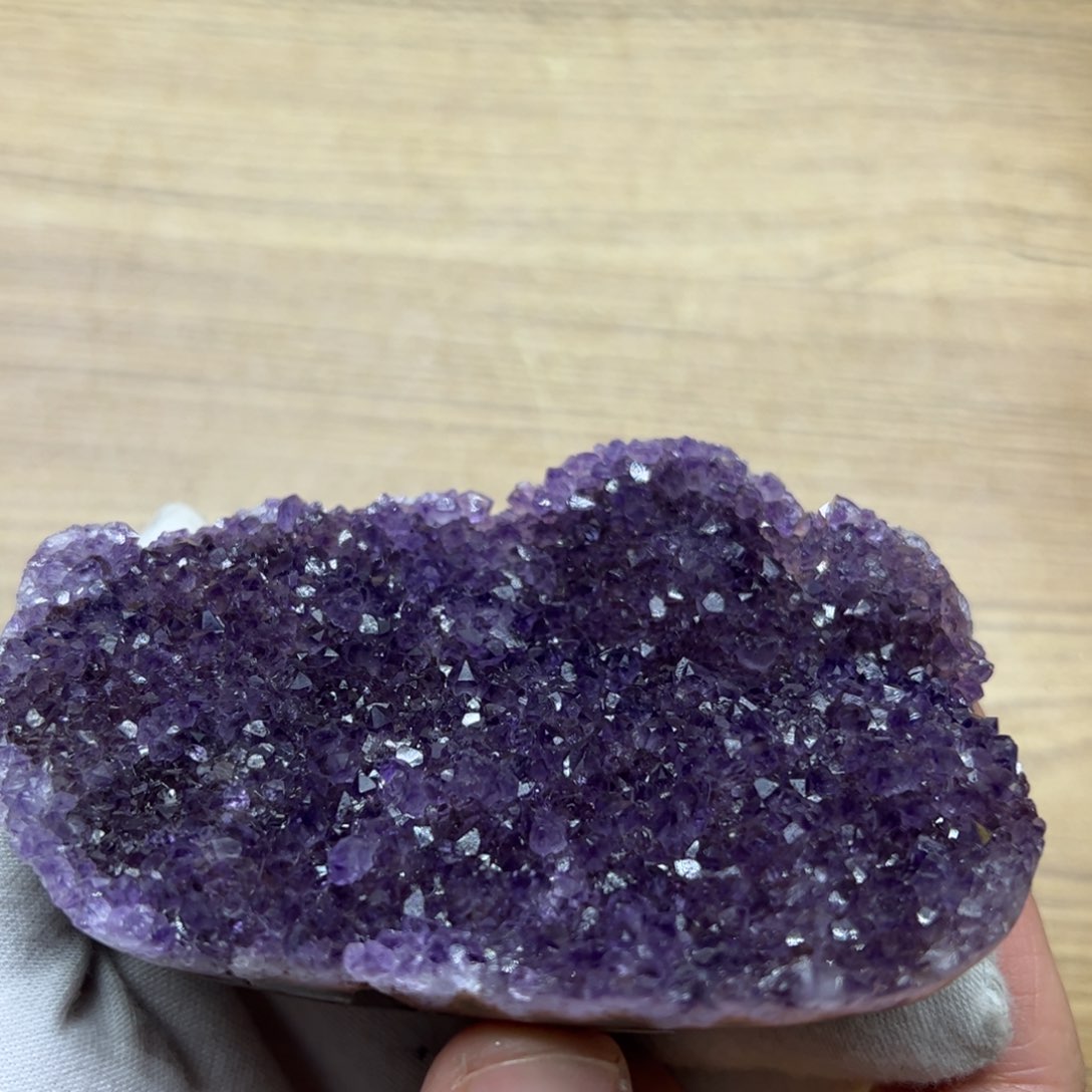 水晶紫色元宝48未镶嵌