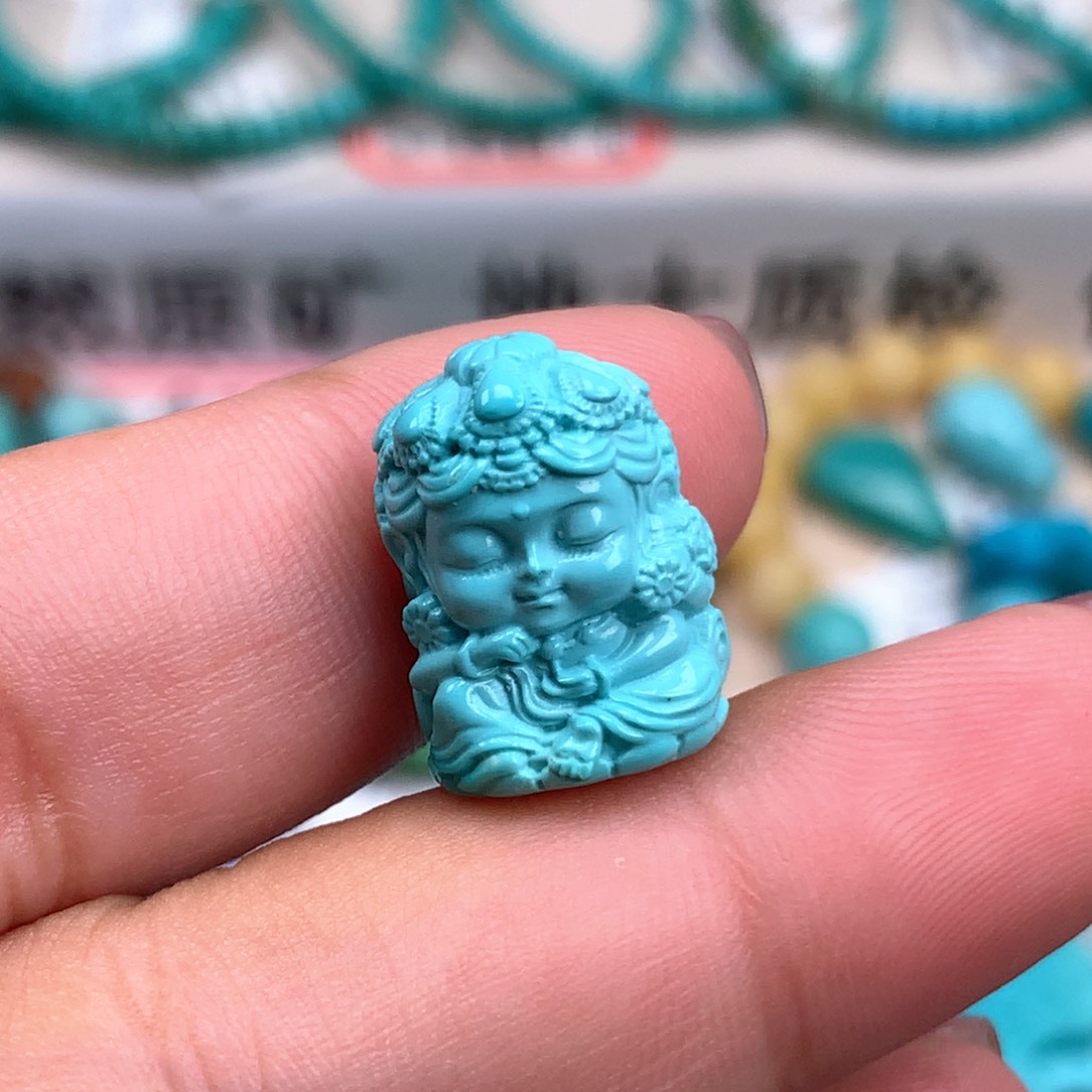 未镶嵌绿松石珠宝奇石