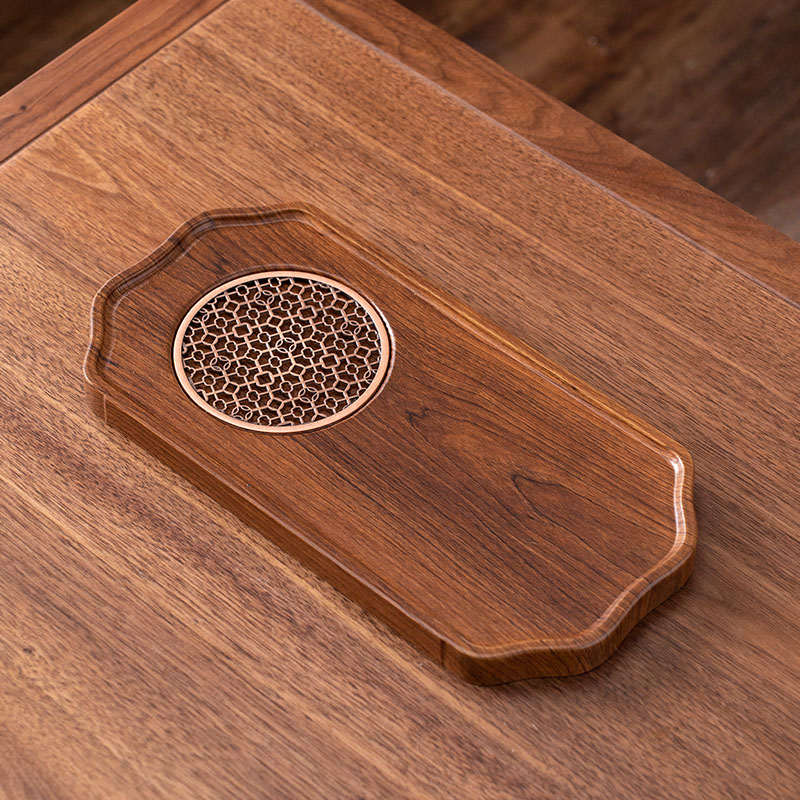 G1351-黑胡桃木茶盘