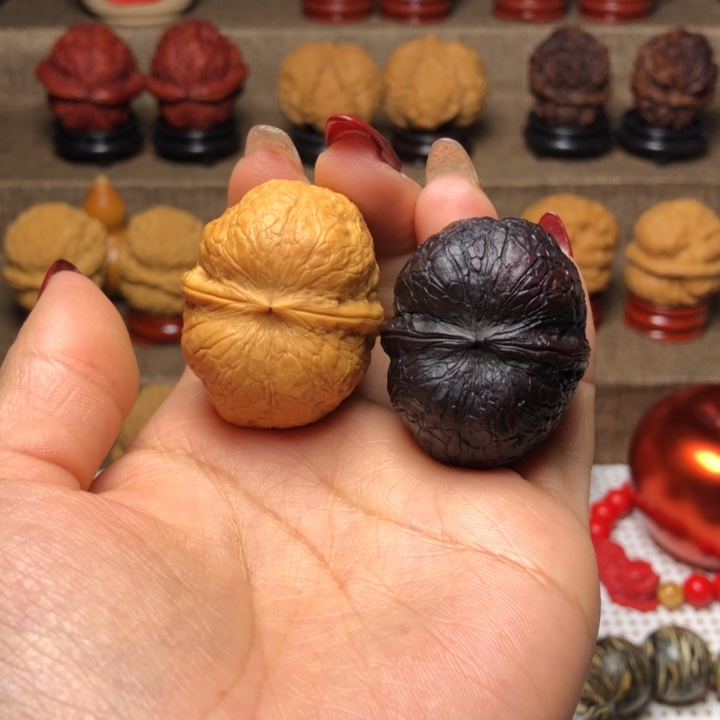 文玩核桃把件17峭壁元宝