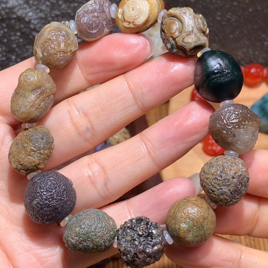 未镶嵌玛瑙/玉髓珠宝半成品