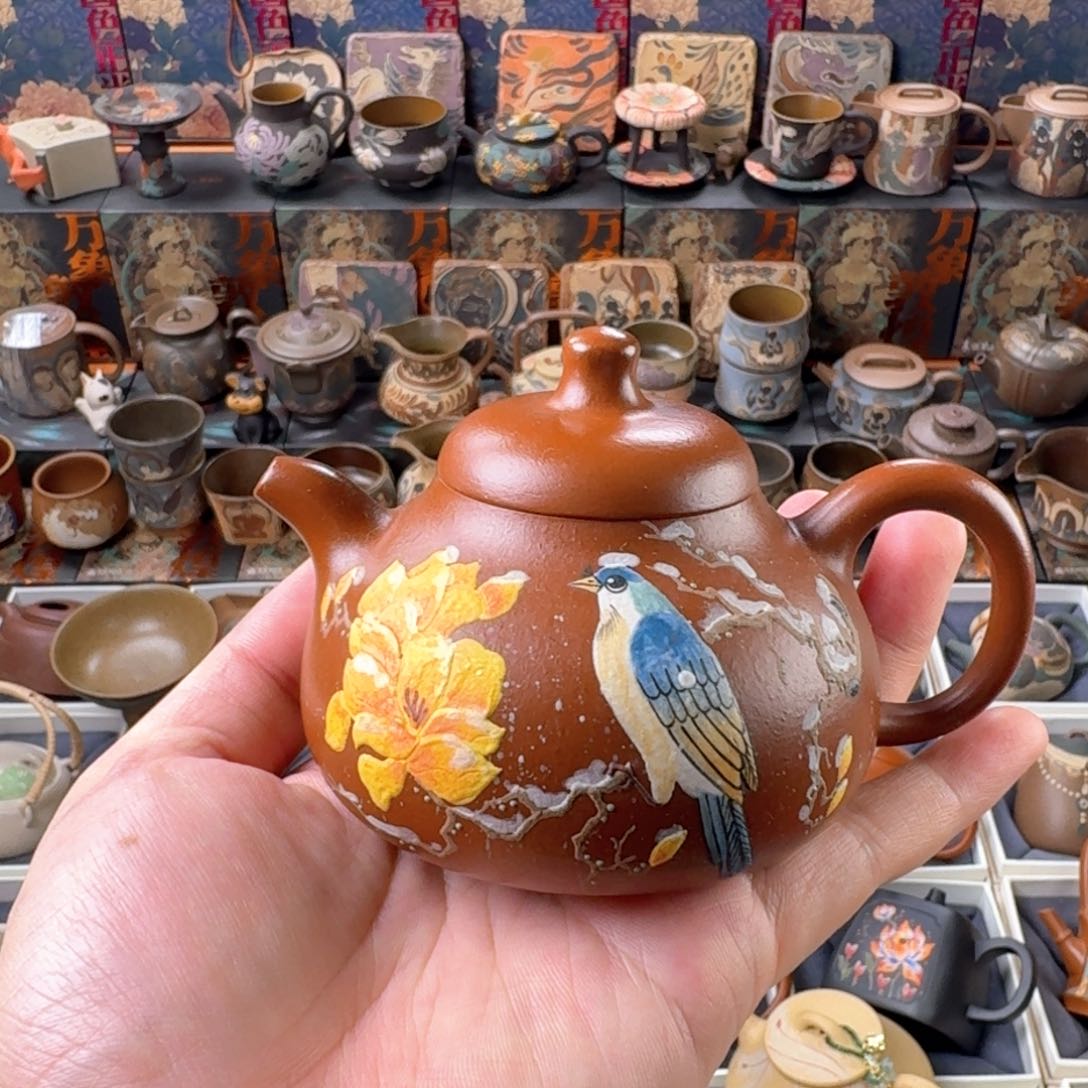 茶壶紫砂150ml原矿精工半手