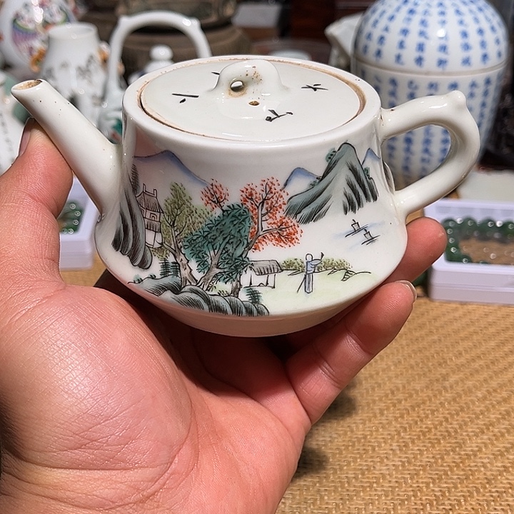 瓷片紫砂壶紫砂壶