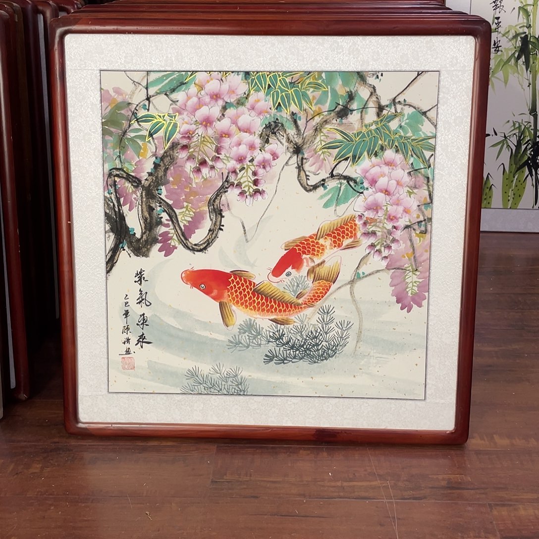 国画带框尺寸63*63厘米
