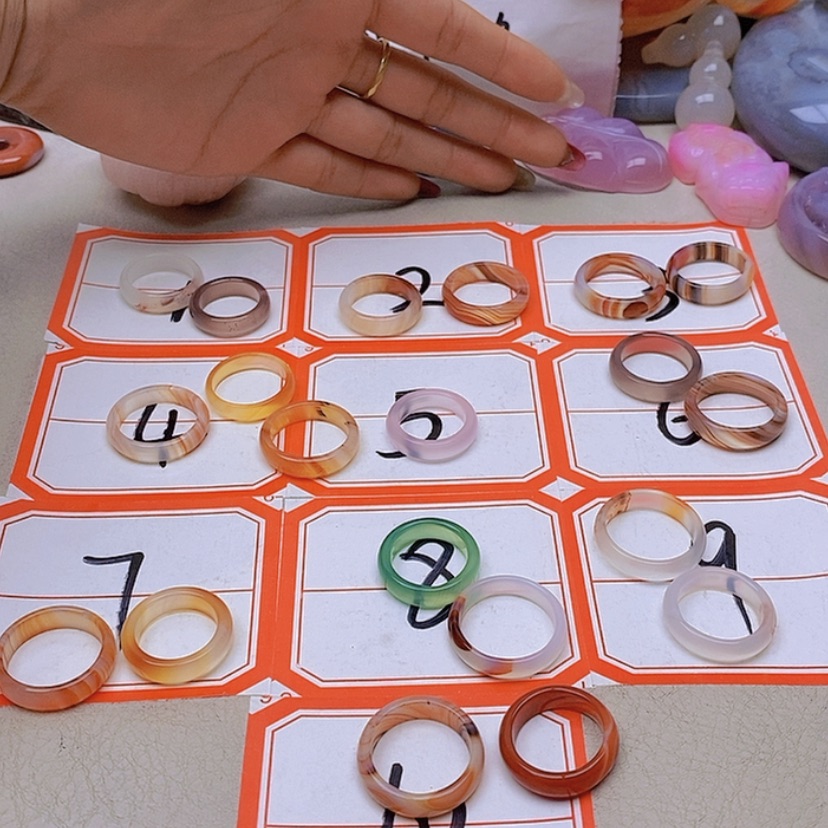 【闪购商品】未镶嵌玛瑙/玉髓珠宝半成品6***3