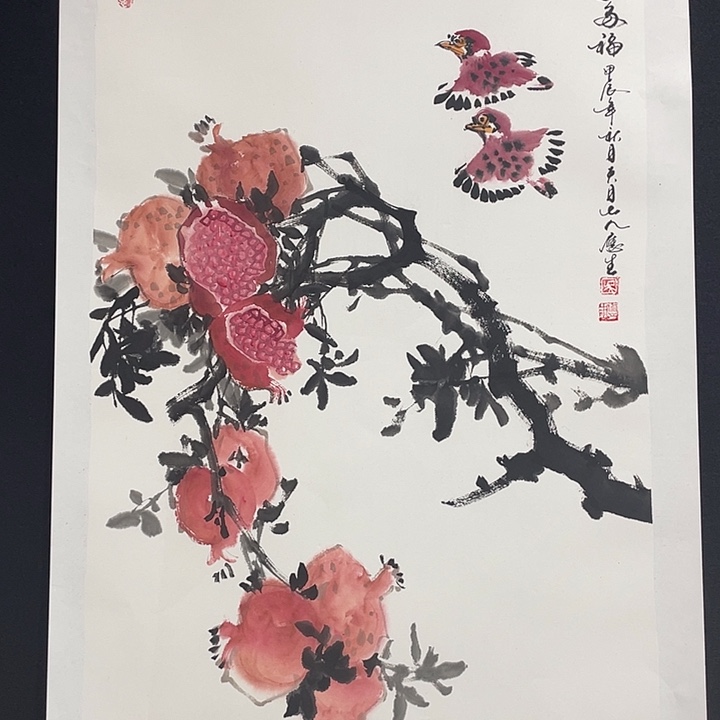 国画老师手绘作品