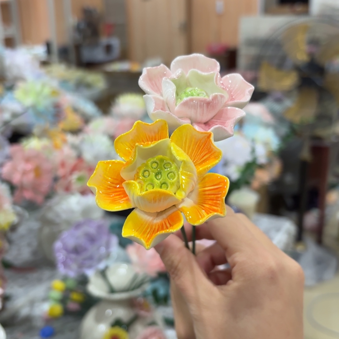 陶瓷花，拍满20发货，退款拉黑