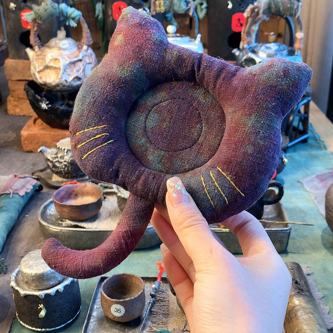 特价福利 手工猫咪茶垫