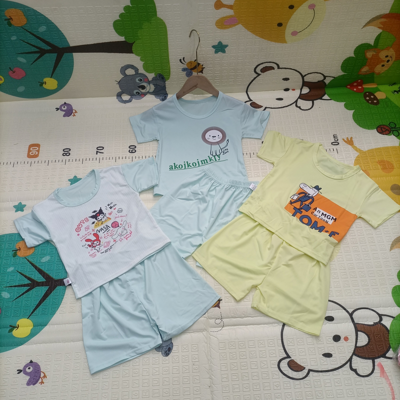 2025夏儿童新款莫代尔棉短袖套装夏季（偏小一码）B01婴儿儿童