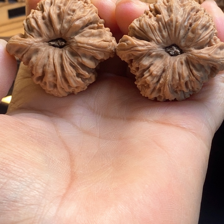 文玩核桃把件唯*925号凹底