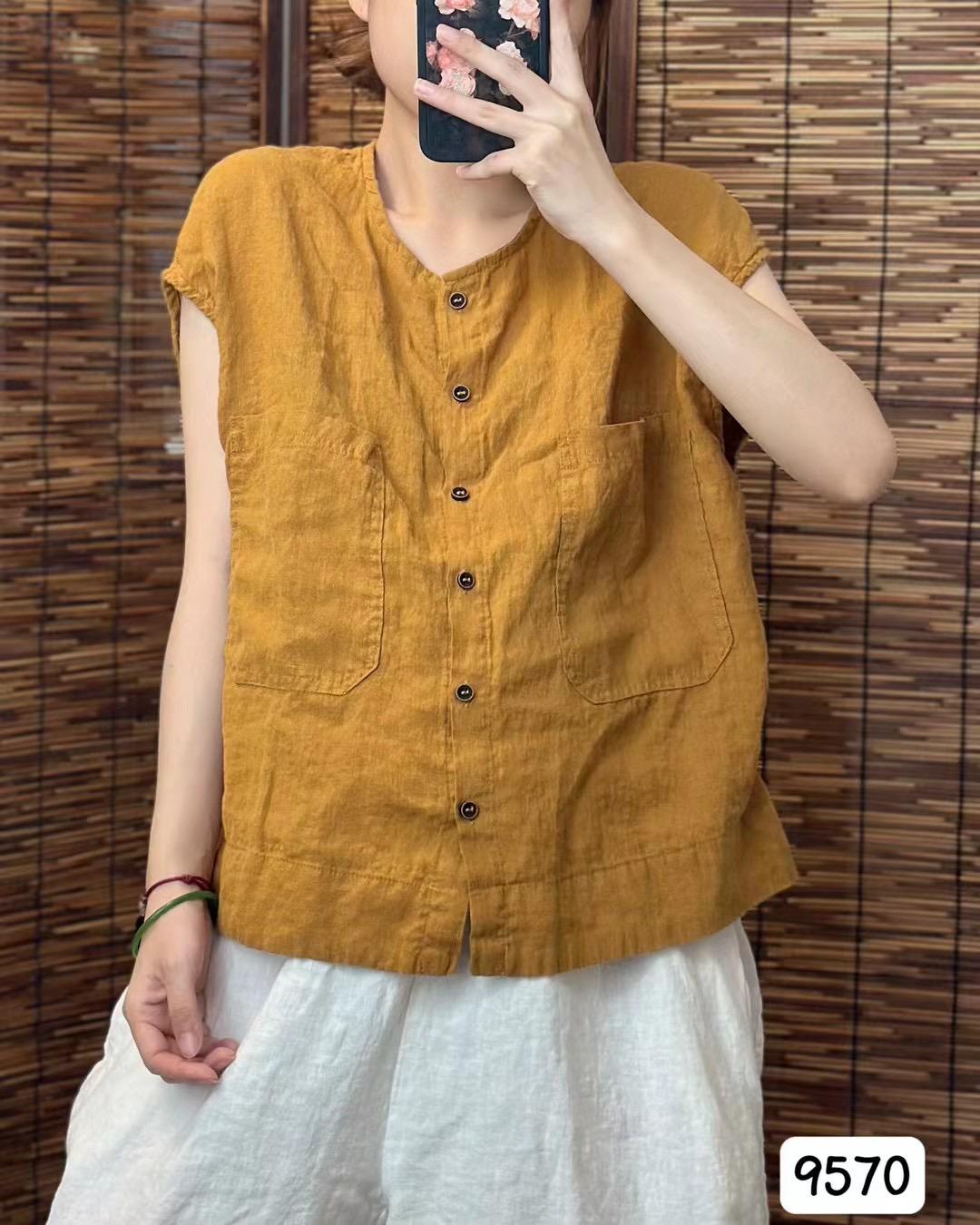 9570亚麻凯袖，90斤穿到155斤