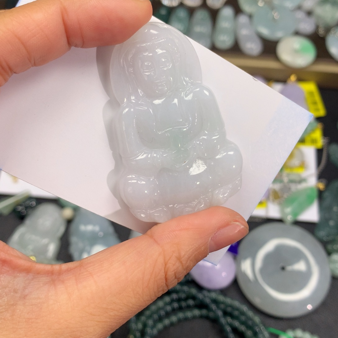 翡翠未镶嵌颈饰纯天然a货翡翠