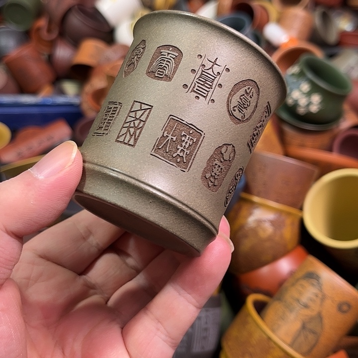 紫砂茶杯全手工紫砂主人杯