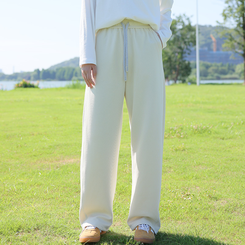 高中生秋季2025新款大童少女休闲宽松初中学生阔腿长裤