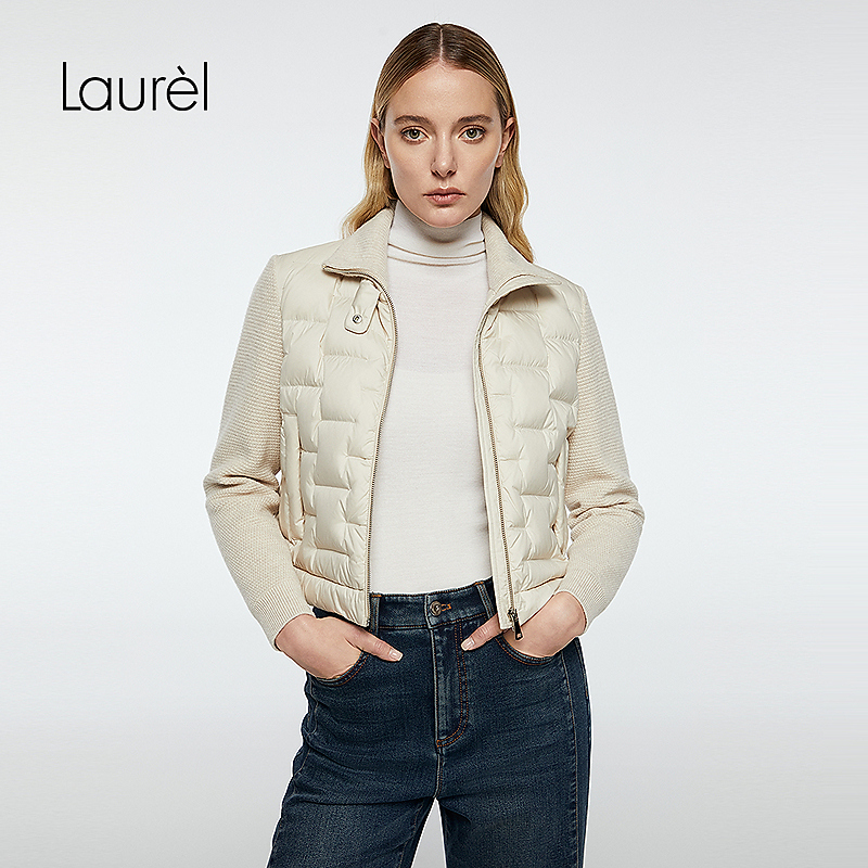 Laurel劳芮25秋新款短款针织羽绒服LWD364L04100