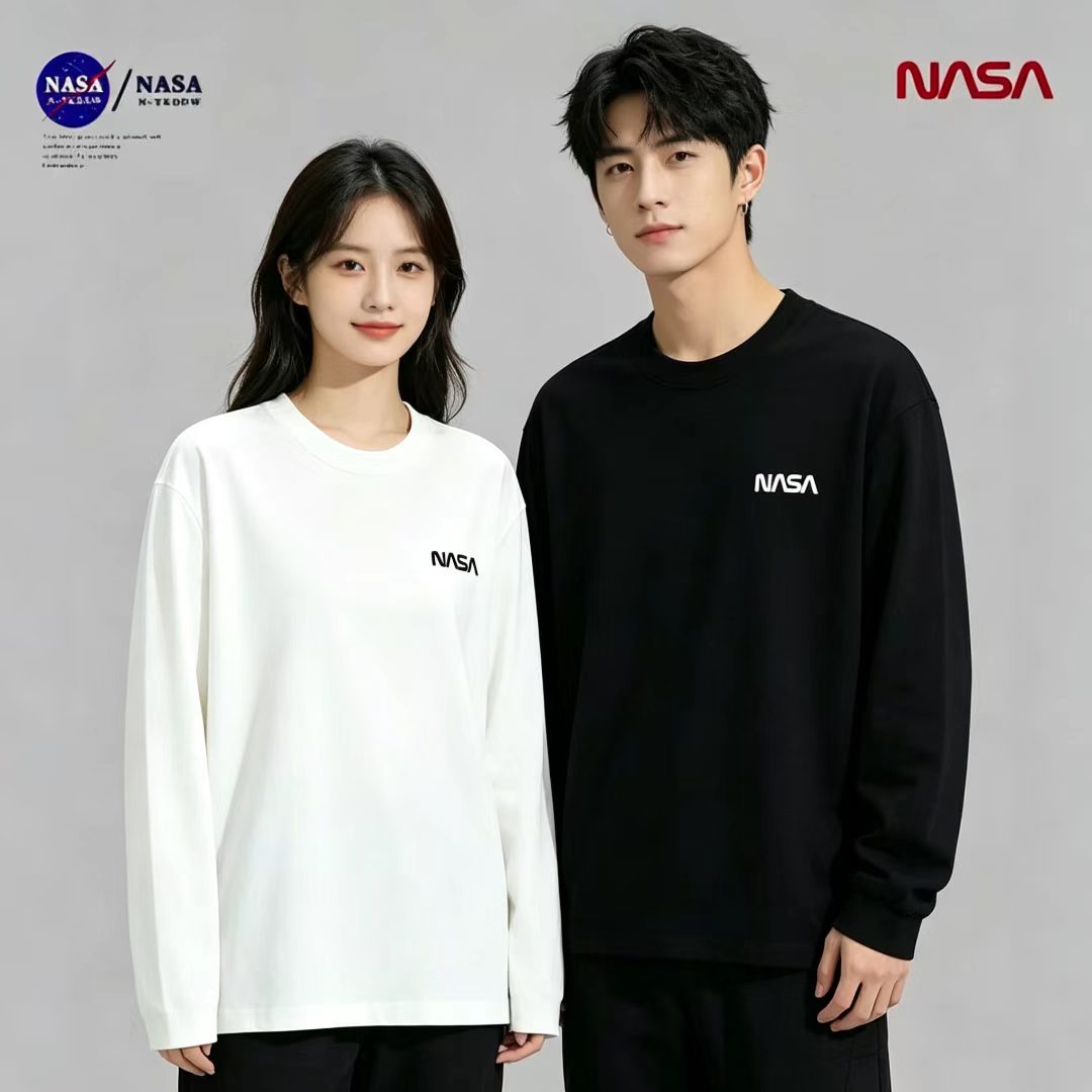 【万针刺绣】NASA联名微宽松秋冬时尚男女同款休闲百搭长袖