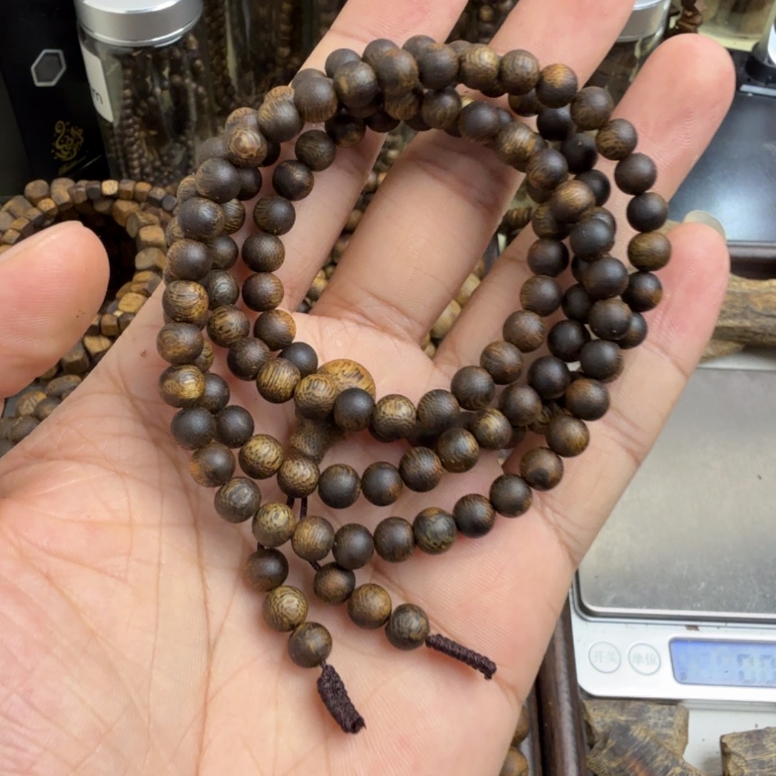 沉香沉香香囊奇楠沉香奇楠沉香卡6多圈沉水浮高货