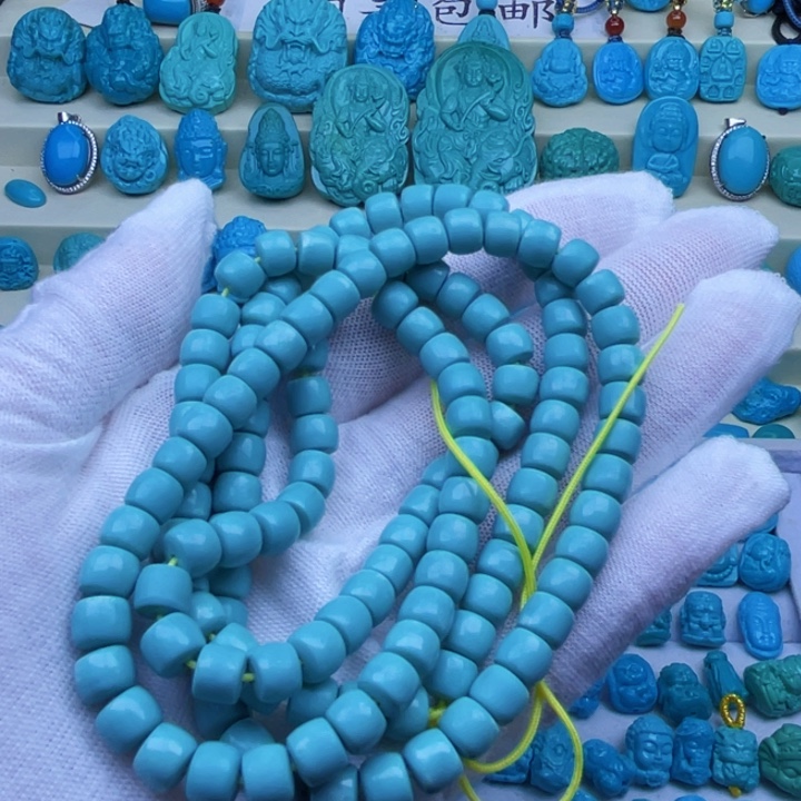 绿松石未镶嵌挂件