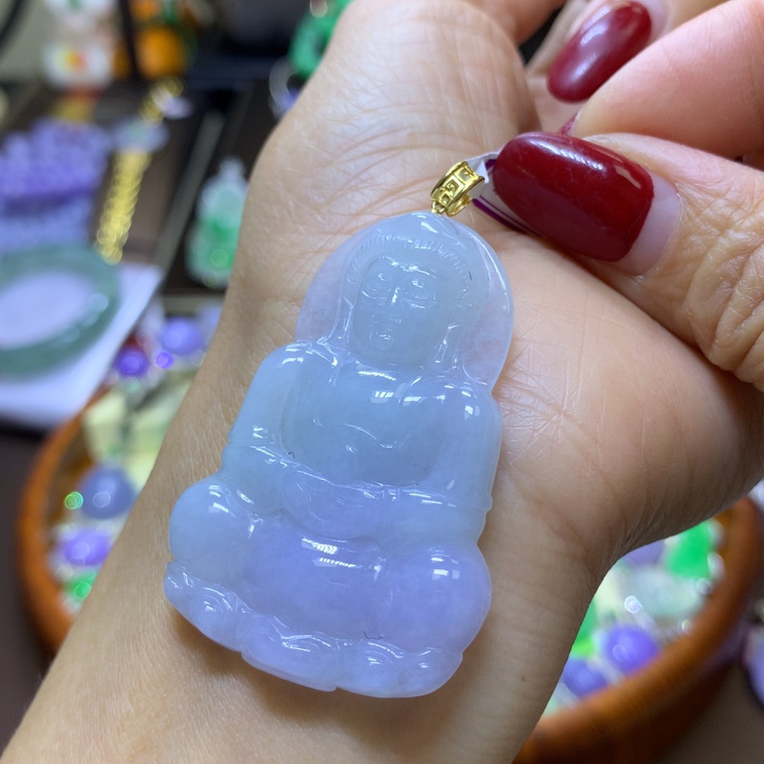 【闪购商品】翡翠颈饰18K金镶嵌翡翠