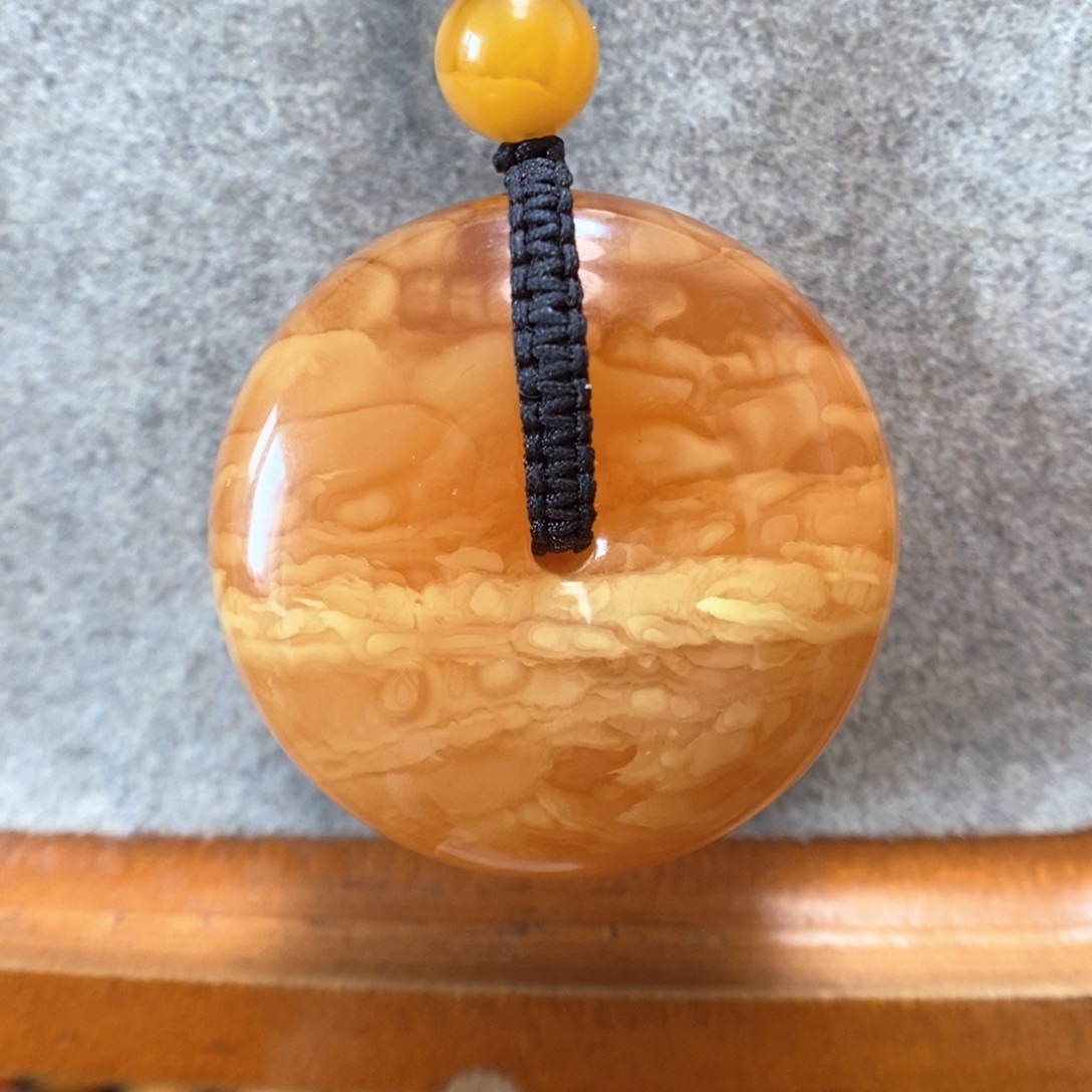 未镶嵌项链蜜蜡吊坠