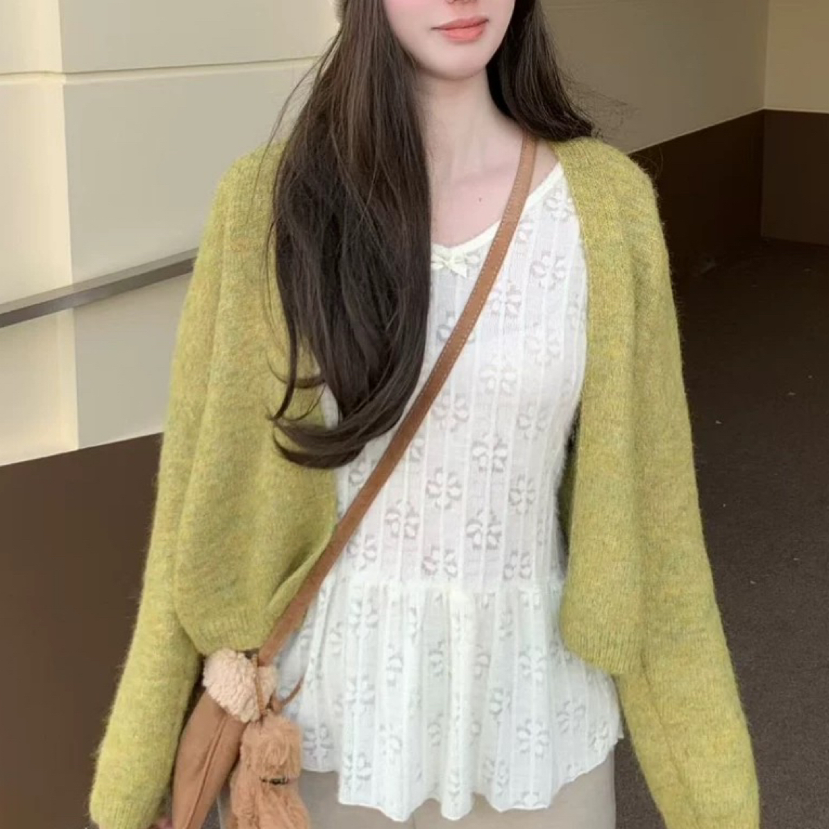 【小白姐姐】8860晕染色新款厚实开衫