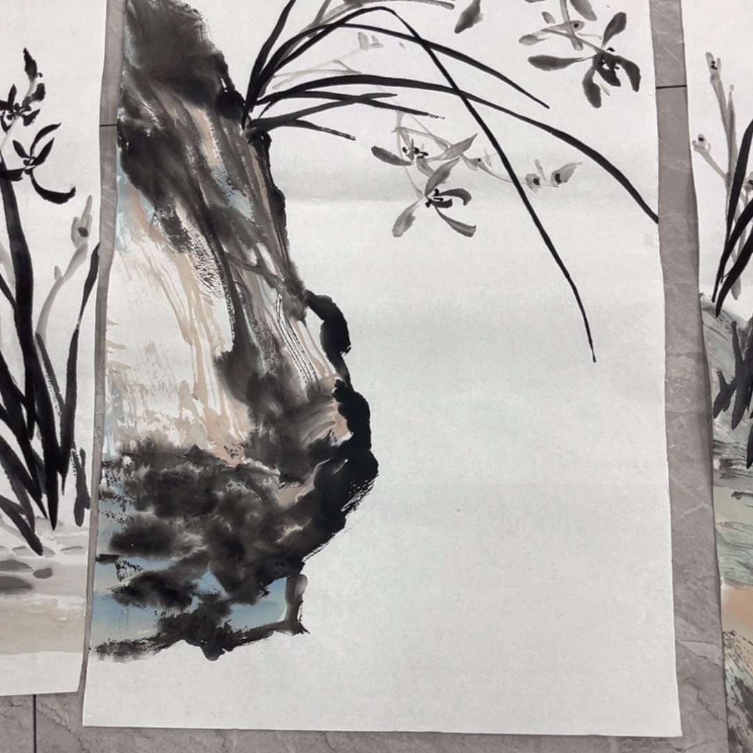 国画原创设计作品兰花