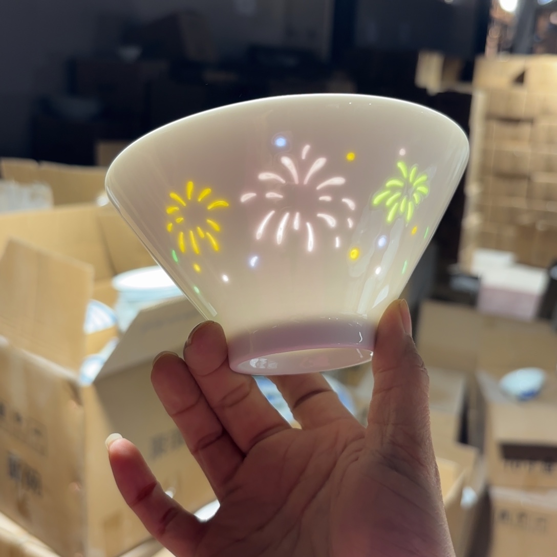 玉瓷景德镇陶瓷两只微瑕