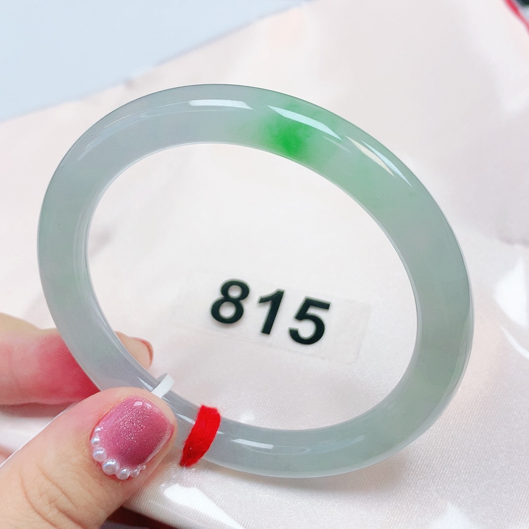 翡翠未镶嵌手镯天然缅甸翡翠A货815