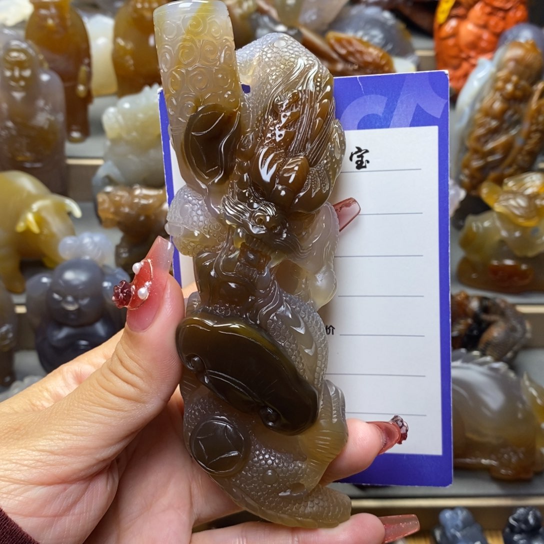 玛瑙/玉髓把件未镶嵌、****～