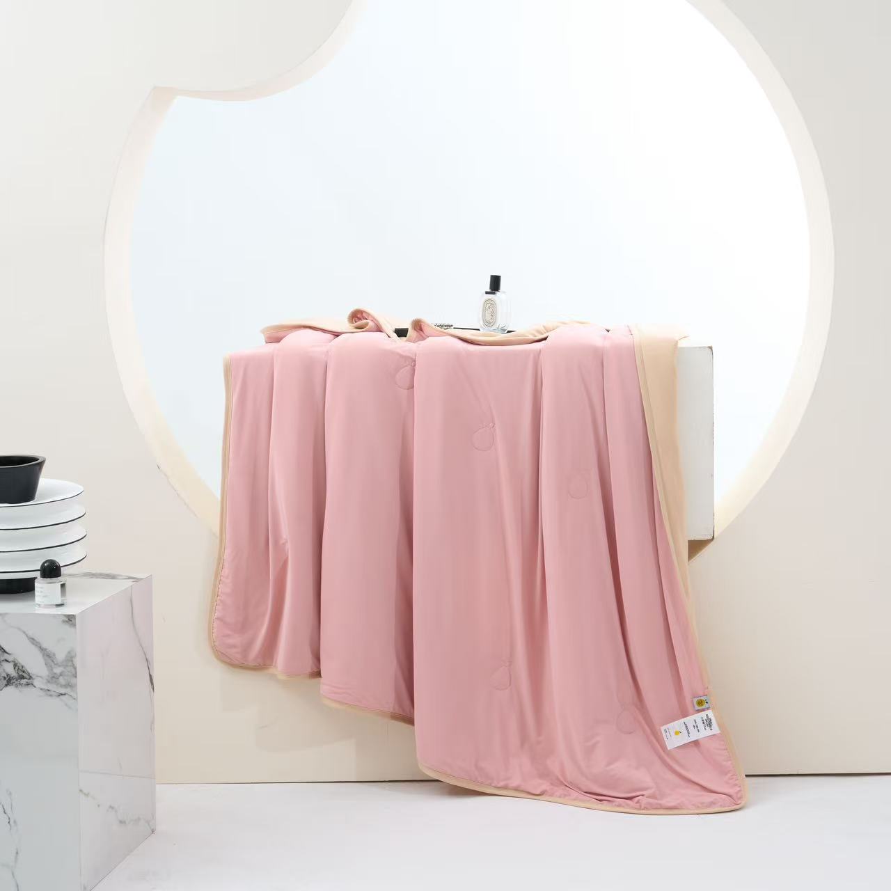 大静静家夏季小冰柚纯色凉感被AB面可机洗