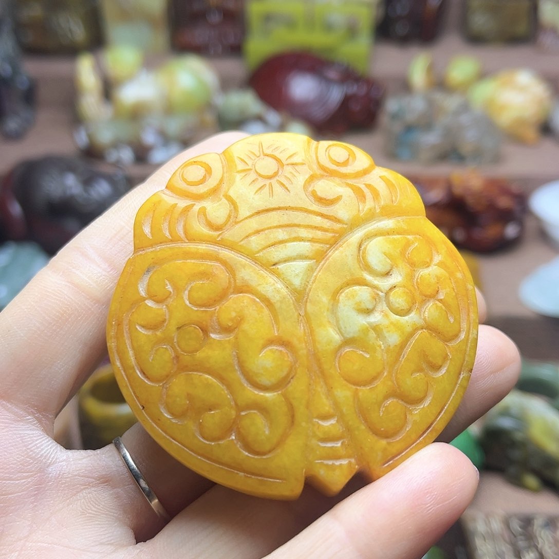 白玉菩提吊坠91。。