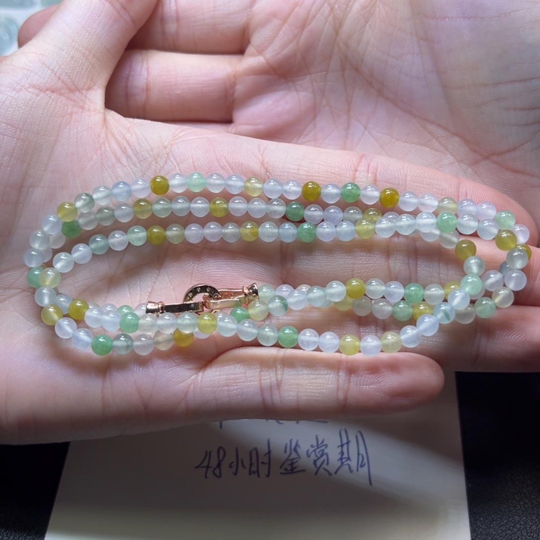 翡翠未镶嵌颈饰缅甸翡翠卡3.9