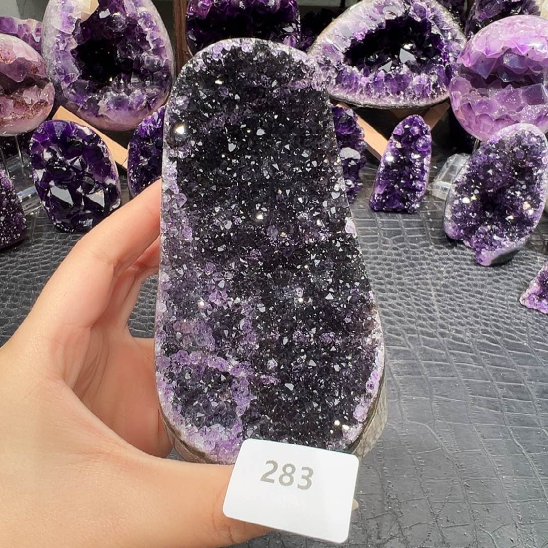 未镶嵌紫晶珠宝半成品