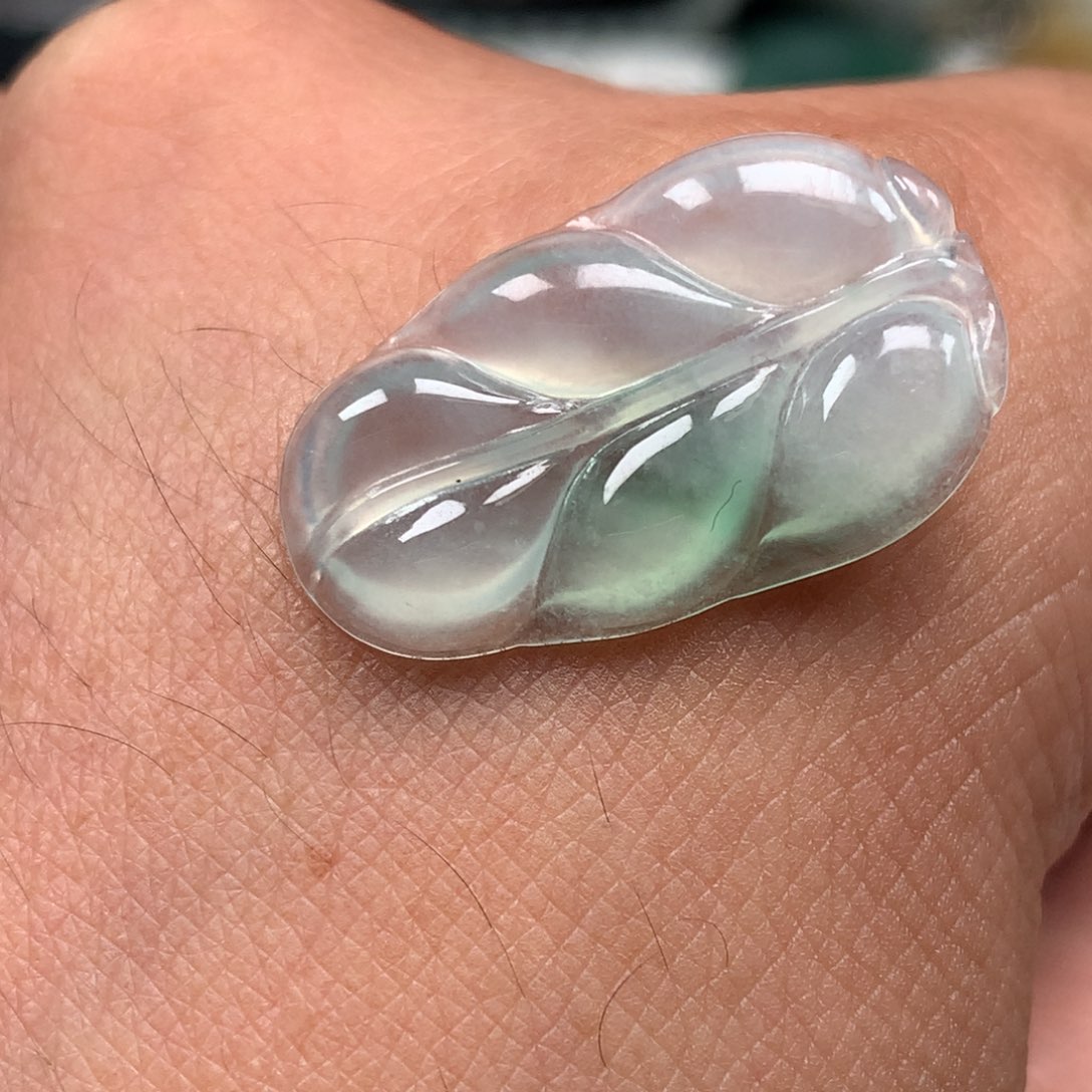 定制翡翠未镶嵌翡翠叶子