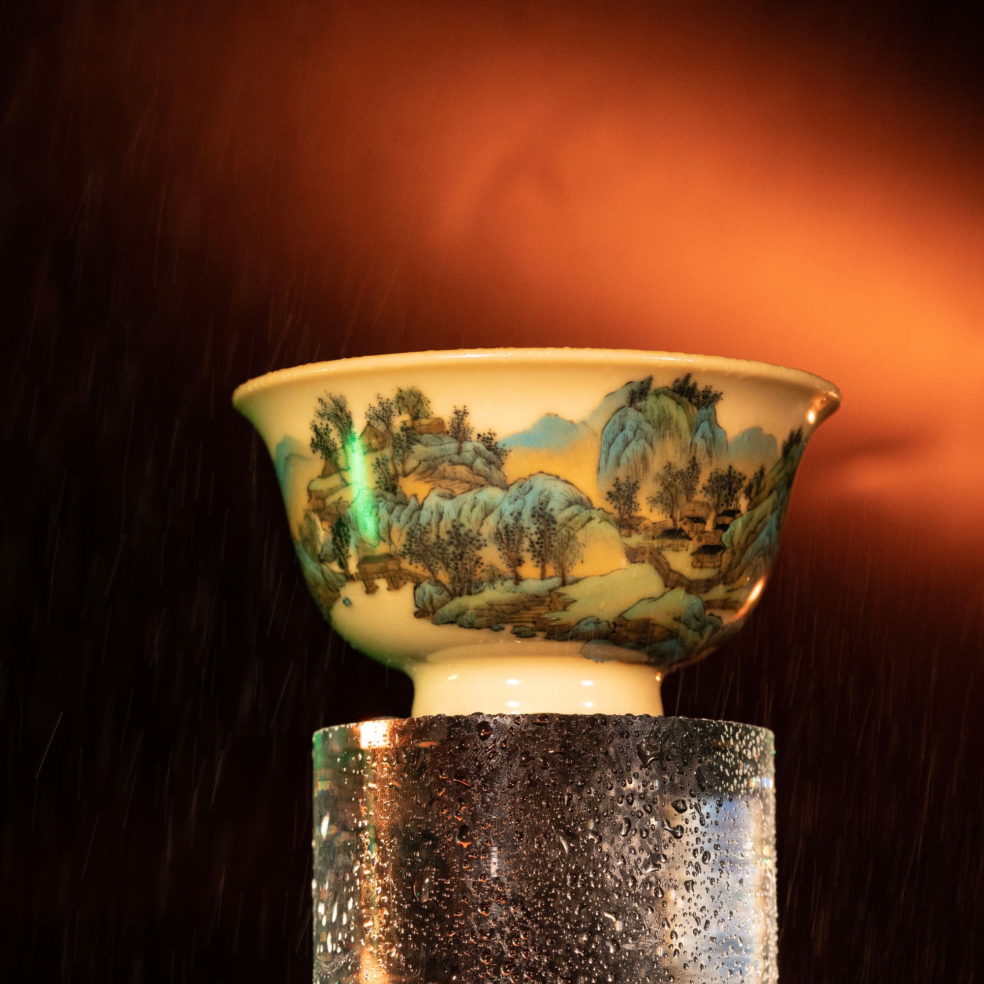 【小乔赏瓷】谢小金千里江山压手杯 xxj703