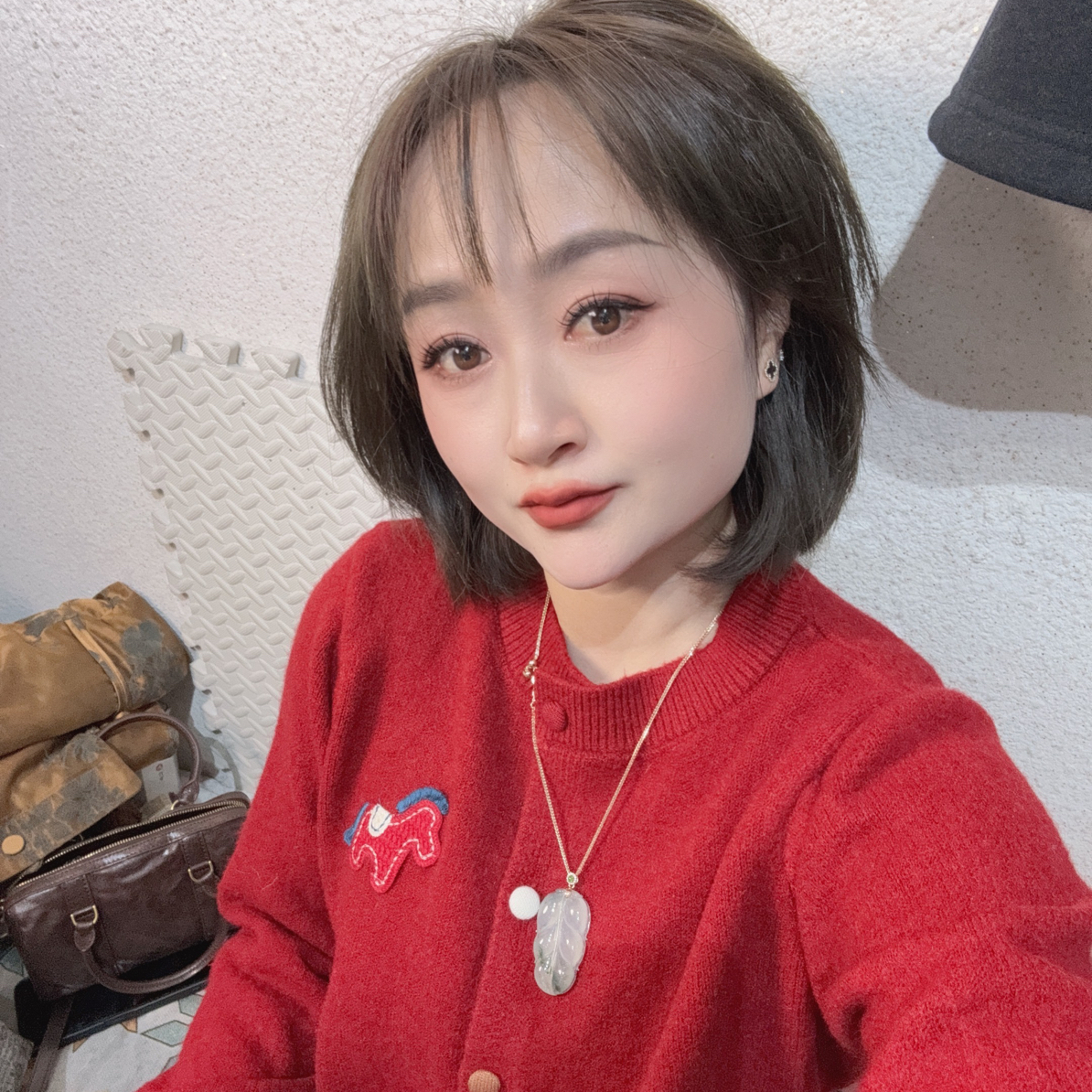 小马系列新年红毛衣