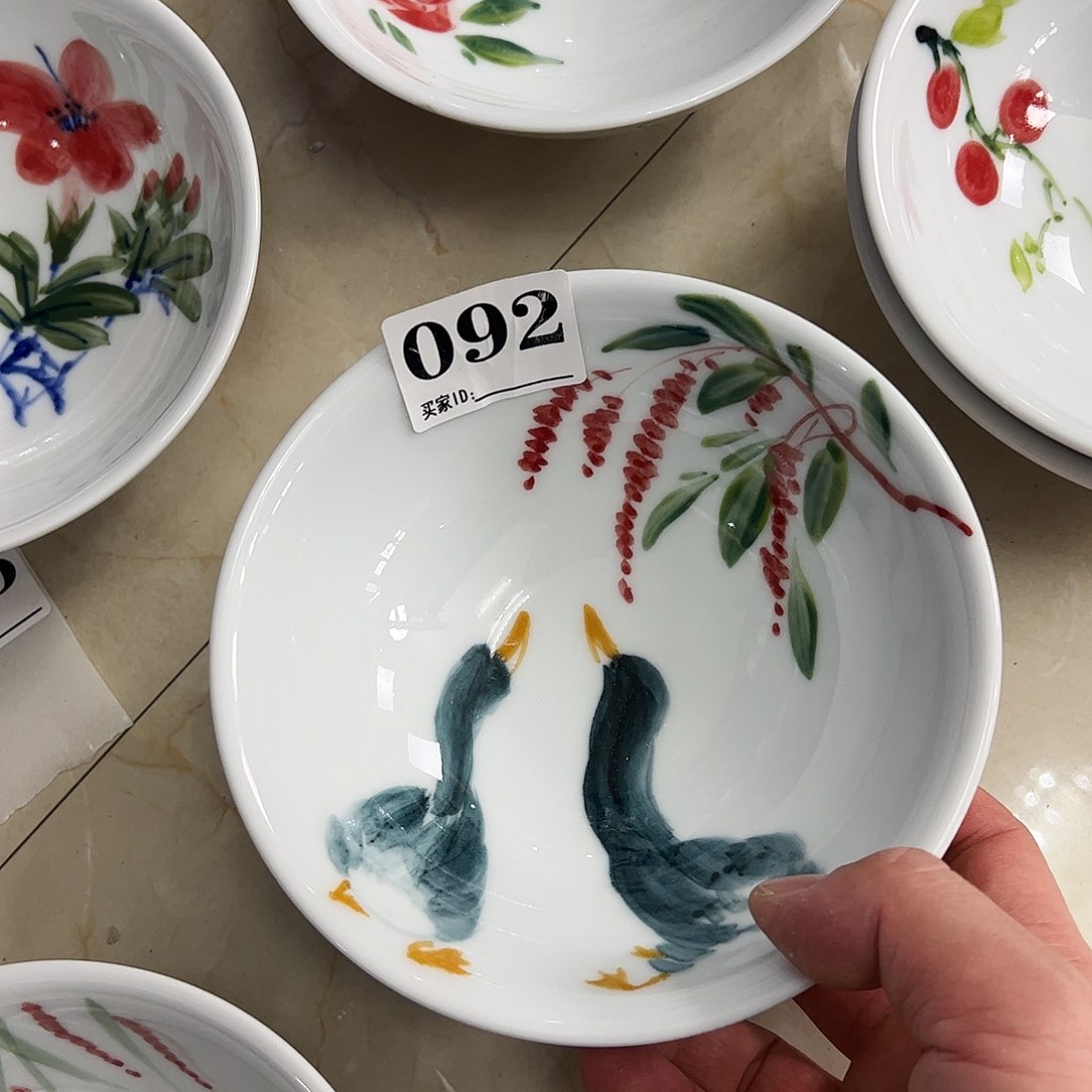 瓷片景德镇陶瓷手工手绘制作