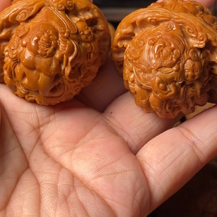 文玩核桃把件五子财迷