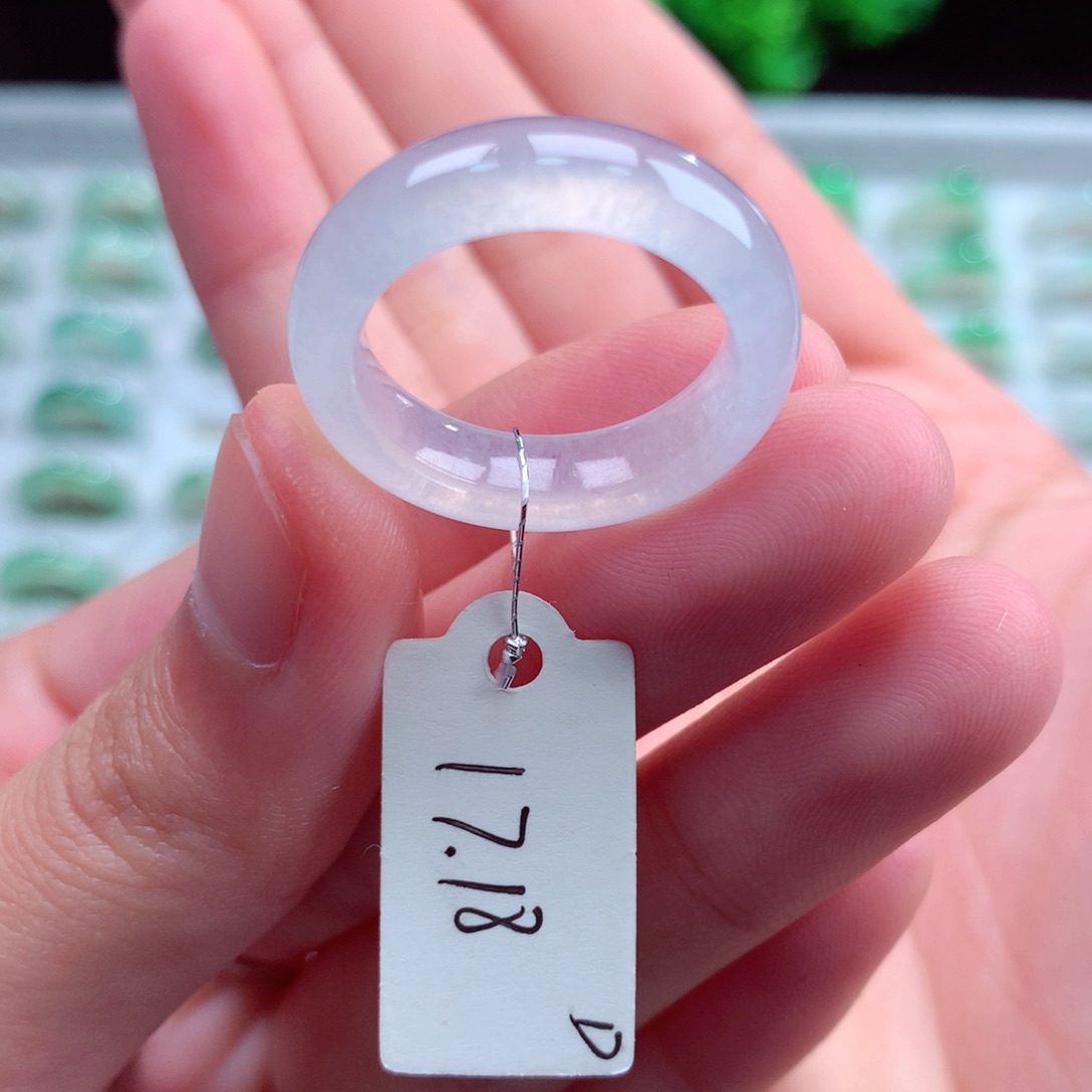 未镶嵌戒指翡翠卡****k天然