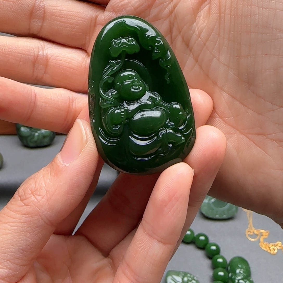 未镶嵌和田玉挂件心***虞