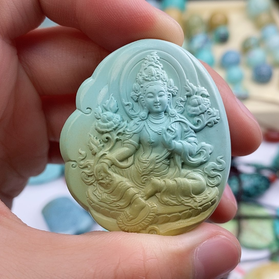 绿松石珠宝奇石未镶嵌精****）