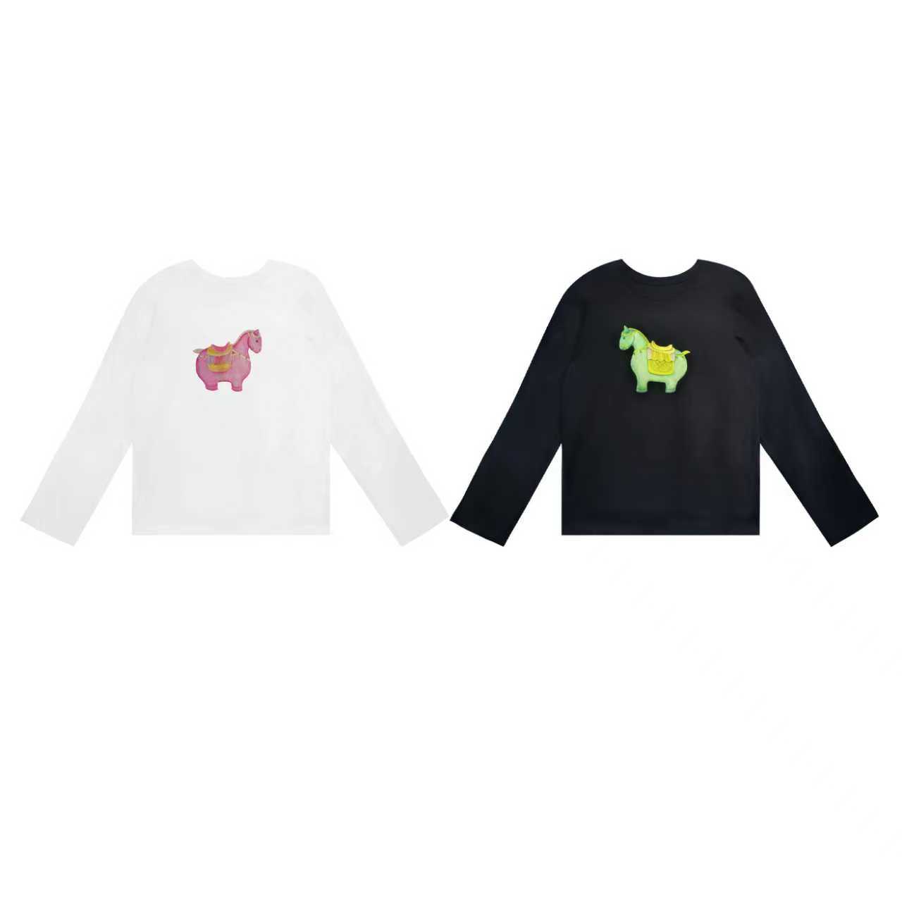 【橙庐】161001原创三彩萌马液氨丝光棉长袖T恤 春秋女沛瑶小姨同款